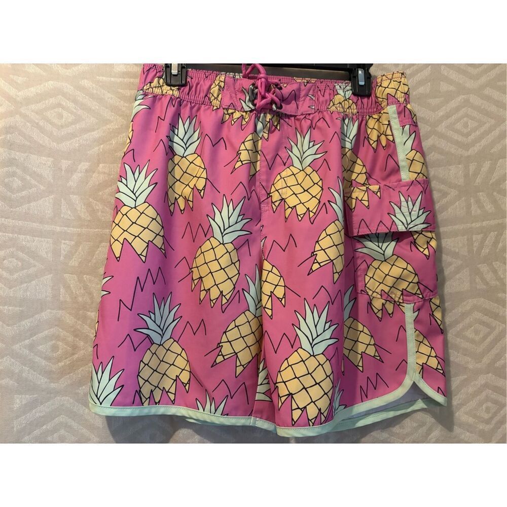 Sovereign Code Los Angeles Pineapple Print Swim Trunks Shorts - Picture 4 of 9